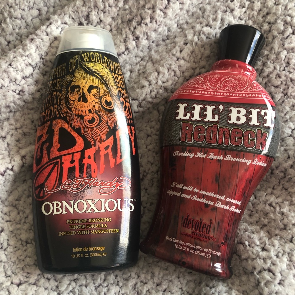 DC tingle and ED Hardy tingle tanning lotion NEW!